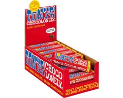 Tony's Chocolonely Chocolade Reep Melk - 35 x 50 gram