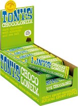 Tony's Chocolonely Chocolade Reep Puur 51% Amandel Zeezout - 35 x 47 gram