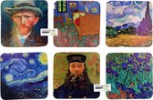 3BMT - Onderzetters voor glazen - Van Gogh - 6 stuks