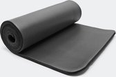 Yogamat, Fitnessmat zwart 190 x 100 x 1,5 cm gymnastiekmat fitness yoga gym joga vloermat fitniss sportmat fitnis - Multistrobe