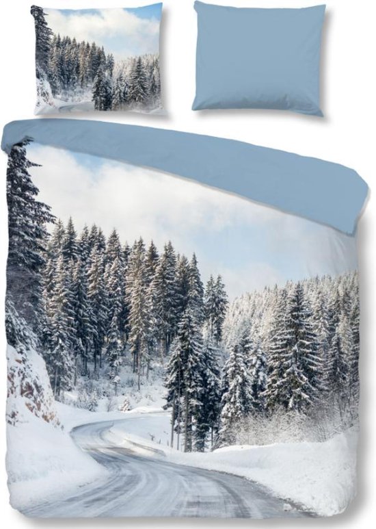 Warme Flanel Lits-jumeaux Dekbedovertrek Snow | 240x200/220 | Hoogwaardig En Zacht | Ideaal Tegen De Kou
