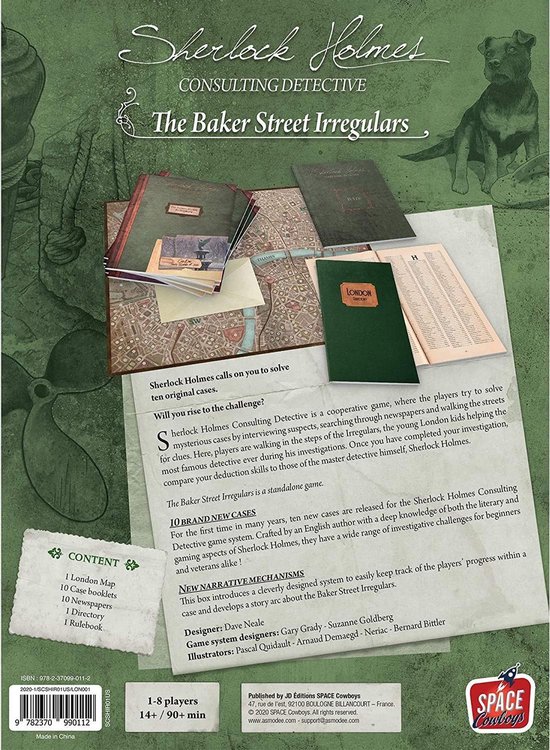 Thumbnail van een extra afbeelding van het spel Sherlock Holmes Consulting Detective - The Baker Street Irregulars