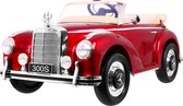 Elektrische Kinderauto Mercedes Benz 300S RETRO met afstandbediening ROOD Metallic