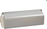 Brievenbus - Krantenrol - in gelakt staal - zilvergrijs - 40cmx14cmx8cm