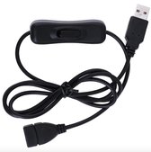 Usb stroom en data schakelaar 1 meter snoer