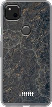 Google Pixel 4a Hoesje Transparant TPU Case - Golden Glitter Marble #ffffff