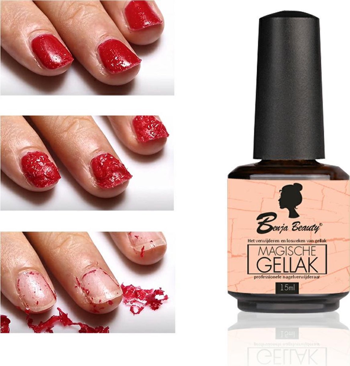 BenjaBeauty Gellak remover - Nagellak remover - Nagellak - Pedicure -  Manicure - Gel... | bol.com