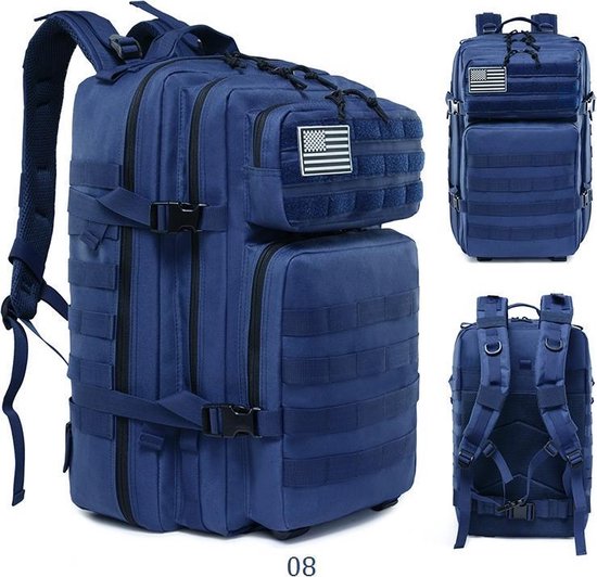 Geestig Schep Mentor Northwest Tactical Backpack 45l | Tactische rugzak - sport - school - werk  | BLAUW | bol.com