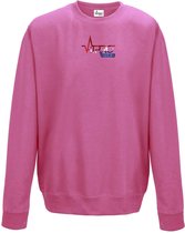 FitProWear Sweater Dames - Roze - Maat XL - Dames - Trui zonder capuchon - Sweater - Hoodie - Trui - Sporttrui - Katoen / Polyester - Sportkleding - Casual kleding - Winterkleding