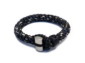 Brahman Bracelets Cobra, Ouroboros (Infinity) Armband Blauw Grijs