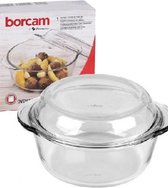 Borcam – Glazen Kookpan Met Deksel – 1450 ML