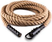CAPITAL SPORTS Power Rope met haak 3,8cm hennep swingtouw  : Cardiotraining, Cross-Training en klimtouw in één