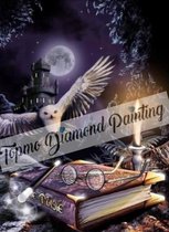 TOPMO - Harry Potter - hogwarts & Hedwig- 40X50CM- Diamond painting pakket - HQ Diamond Painting - VOLLEDIG dekkend - Diamant Schilderen - voor Volwassenen – ROND