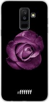 6F hoesje - geschikt voor Samsung Galaxy A6 Plus (2018) -  Transparant TPU Case - Purple Rose #ffffff