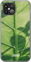 6F hoesje - geschikt voor iPhone 12 Pro - Transparant TPU Case - Leaves Macro #ffffff