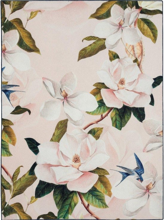 Ted Baker - Opal Pink 53802 Vloerkleed - 140x200 cm - Rechthoekig - Laagpolig Tapijt - Klassiek - Meerkleurig
