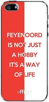 6F hoesje - geschikt voor iPhone SE (2016) -  Transparant TPU Case - Feyenoord - Way of life #ffffff