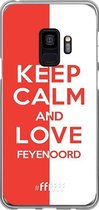 6F hoesje - geschikt voor Samsung Galaxy S9 -  Transparant TPU Case - Feyenoord - Keep calm #ffffff