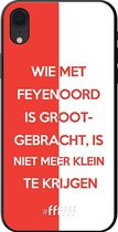 6F hoesje - geschikt voor iPhone Xr -  TPU Case - Feyenoord - Grootgebracht #ffffff