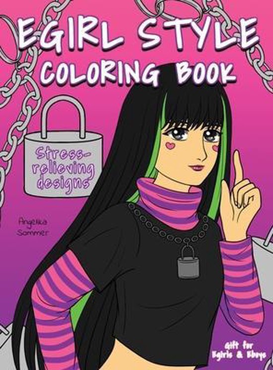 Egirl Style Coloring Book - cover