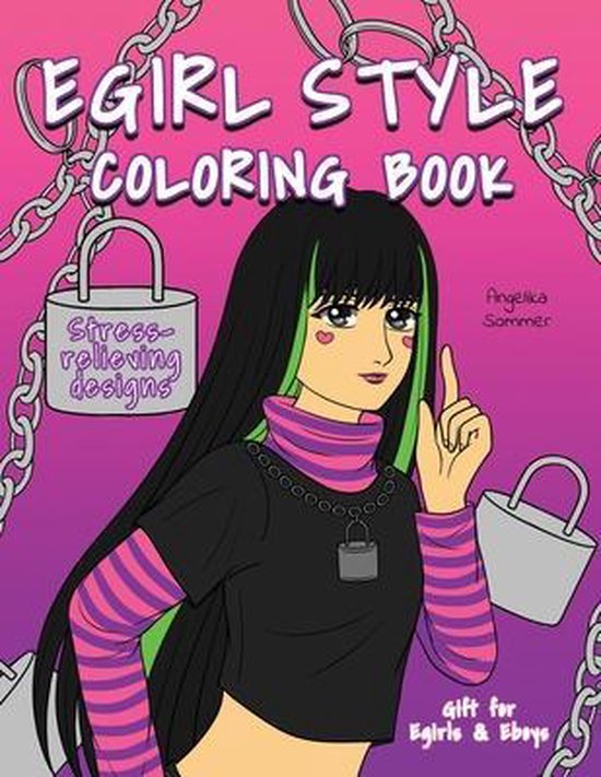Egirl Style Coloring Book - cover