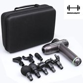 MUSCLE&FIT® - Professionele massage gun -  warmte functie - Stille massage - Massagegun - 8 Verschillende standen - 24v 2500 mAh - Lichaamsmassage - Been Massage - Nek Massage - Rug Massage -