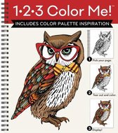 1-2-3 Color Me!- 1-2-3 Color Me! (Adult Coloring Book with a Variety of Images - Owl Cover)