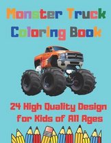 Monster Truck Coloring Book 24 High Quality Design for Kids of All Ages