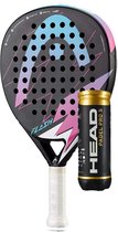 HEAD Flash padel racket met HEAD Pro S padelballen| zwart/roze | instapmodel
