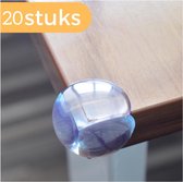 PVC Hoekbeschermers - Zelfklevend op Kasten En Tafels - Transparant - 20 Stuks