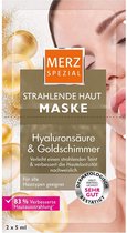 Masker Gezichtsverzorging peel off -  Gezichtsmasker met goud glans, panthenol, Vitamine E & Hyaluronzuur – voor een stralend-frisse teint – 2 x 5 ml