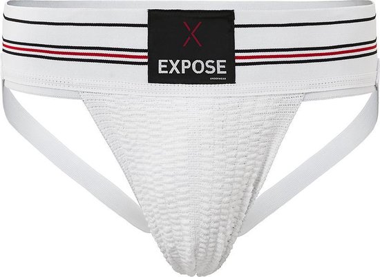 Expose - Jockstrap - Jockstrap Homme - Coquille de protection - Wit - Taille XXL