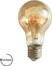 Filament Peer LED Lamp E27 | dimbaar | amber | 4W | 2200K | Kooldraadlamp | Ø60mm
