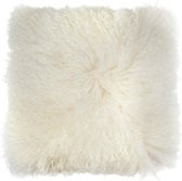 Pad lamsvacht sierkussenhoes Glory ecru - 40x40 cm - schapenvacht