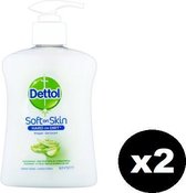 Dettol Handzeep - Verzachtend – Aloe Vera - 250ml x2