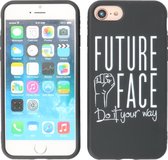 Future Face Back Cover Telefoonhoesje voor iPhone SE 2020 - iPhone 8 - iPhone 7 - Zwart