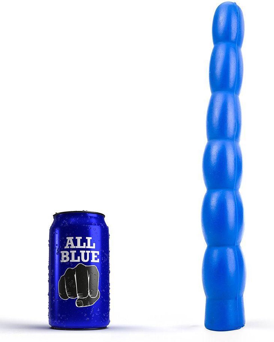 All Blue Anaal Dildo 32 x 4,5 cm - blauw