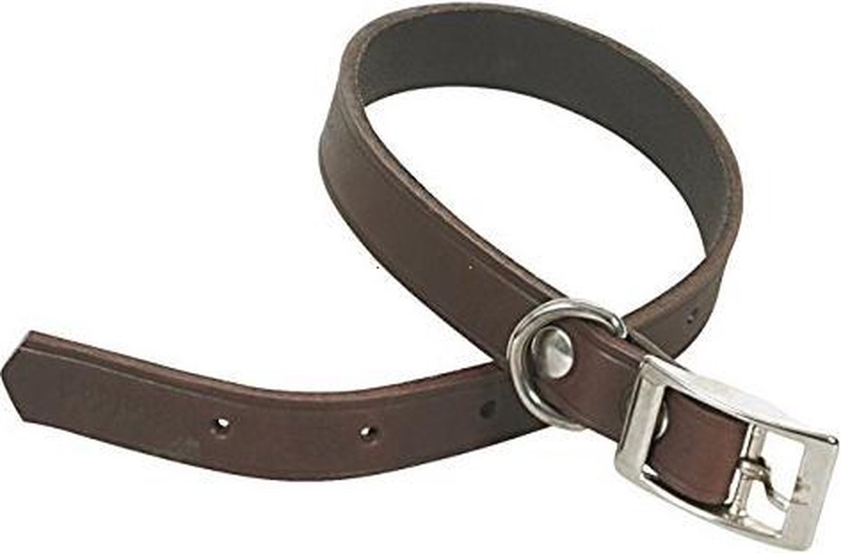 ITAL DOG CHAPUIS SELLERIE SLA618 Collare per cani - Cuoio Marrone - Larghezza 30 mm - Lunghezza 60 cm - Misura L