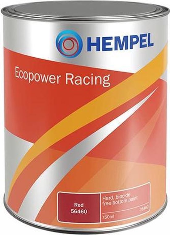 HEMPEL® Ecopower Racing 76460 Rouge 56460 - Antifouling sans cuivre - Peinture sous-marine - Respectueuse de l'environnement