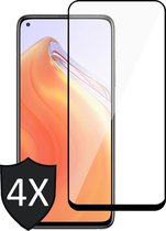 Screenprotector geschikt voor Xiaomi Mi 10T - 4x Glas Screen Protector Full Screen