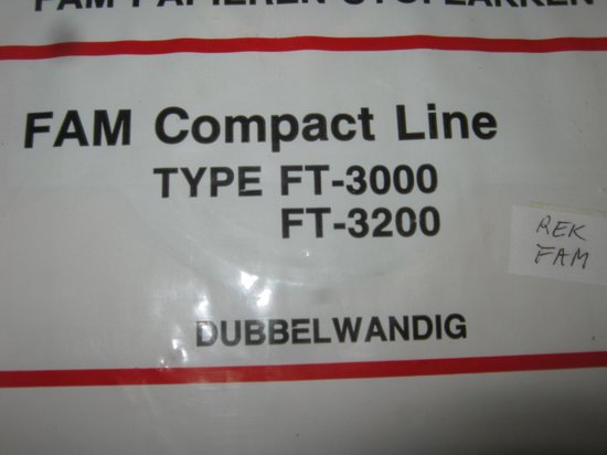 FAM Compact Line stofzuigerzakken 10 stuks 3000-3200
