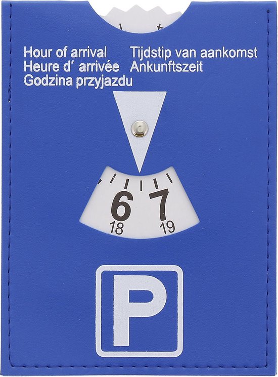 1X Parkeerschijf - afmeting 11 x 15 cm