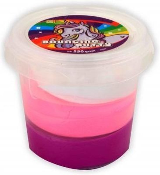 Bouncing Putty Eenhoorn Slijm - 250 gram - 3 kleuren - vanaf 3 jaar |  bol.com