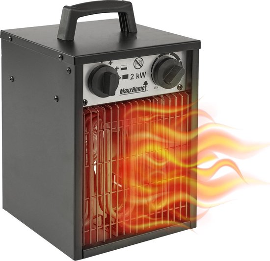 bedelaar Door As MaxxHome Ventilator kachel - Electrische verwarming Heater - 2000 Watt -  95m² | bol.com
