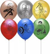 AVENGERS-HULK-SPIDERMAN-HERO-LATEX-BALLONNEN-12 STUKS-1SET-KNOOPBALLON