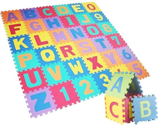 abces regio dosis XL Puzzel Speelkleed voor kinderen - Foam Speelmat - Baby 3.5M² | bol.com