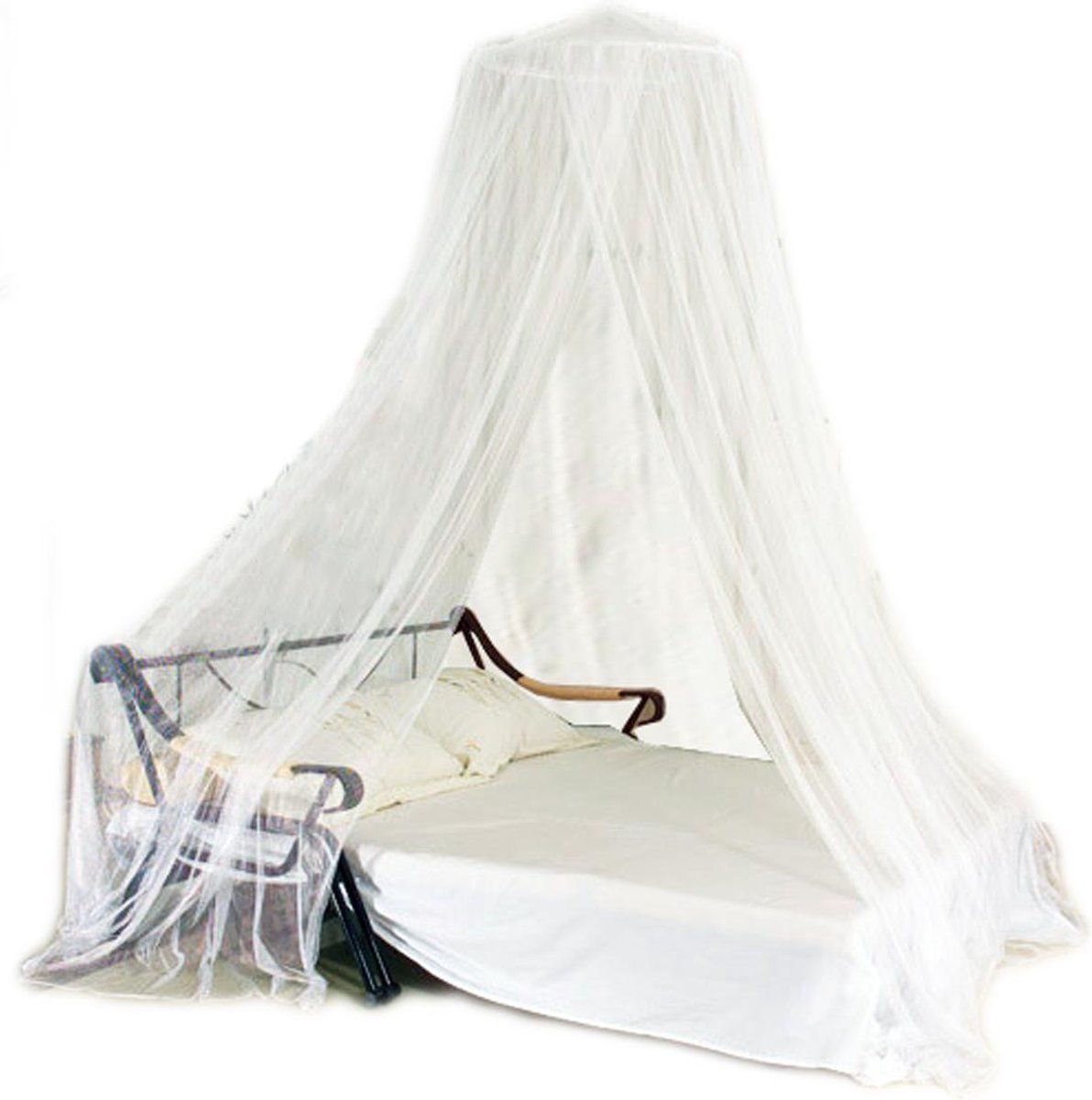 Klamboe XXL 60x250x1400 cm - Extra Groot 2 persoons Klamboe - Rond Muskietennet - Anti Muggennet