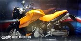 KTM LC8 Duke (Oranje) (12 cm) 1/24 Atlas - Modelmotor - Schaalmodel - Model motor - Miniatuurmotor - Miniatuur motor