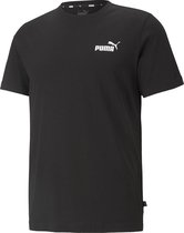 PUMA ESS Small Logo Tee Heren T-shirt - Zwart - Maat M