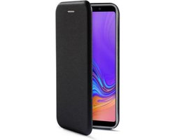 Samsung A9 hoesje zwart - Premium Book Case Samsung Galaxy A9 2018 hoesje met ruimte voor pasjes - Zwart